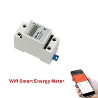 smart wifi power consumption switch energy monitoring meter 110v 220v din rail remote control