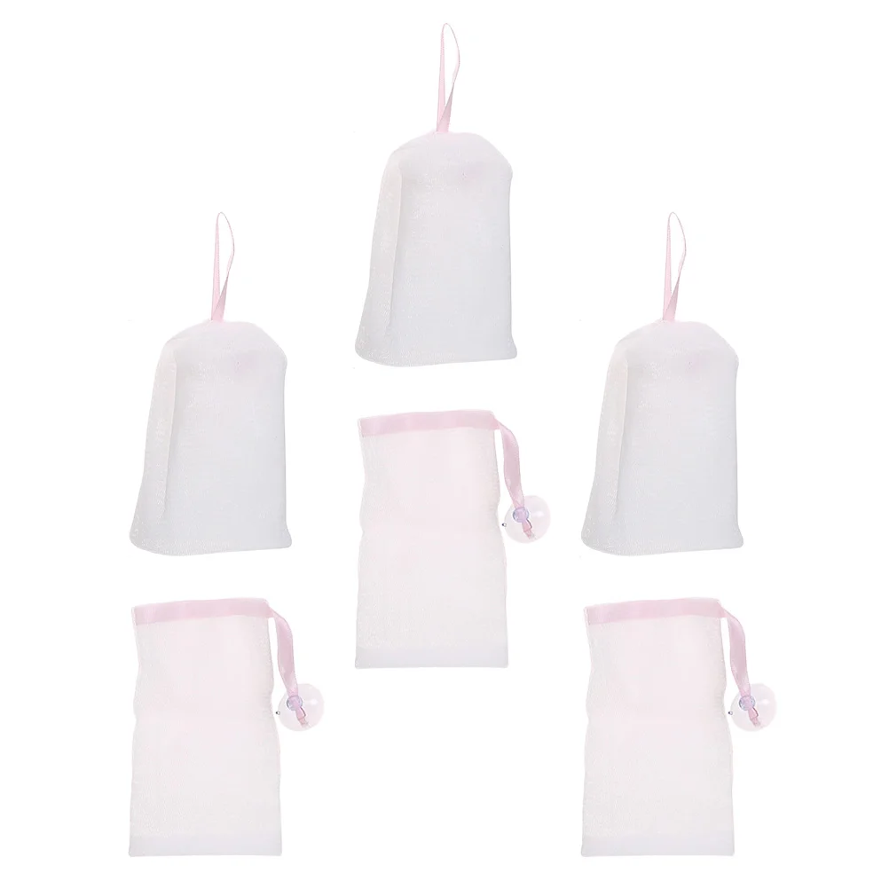 

6pcs Foaming Mesh Bag Foaming Net Bubble Mesh Bag
