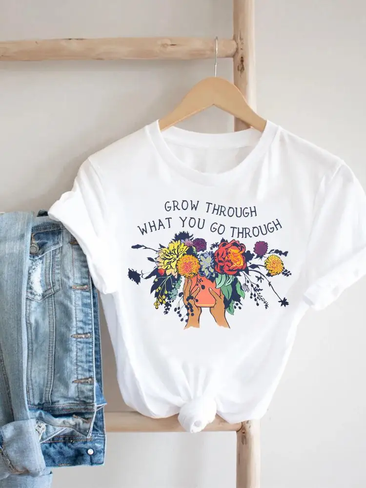 

Футболка женская летняя с коротким рукавом и принтом, в стиле 90-х