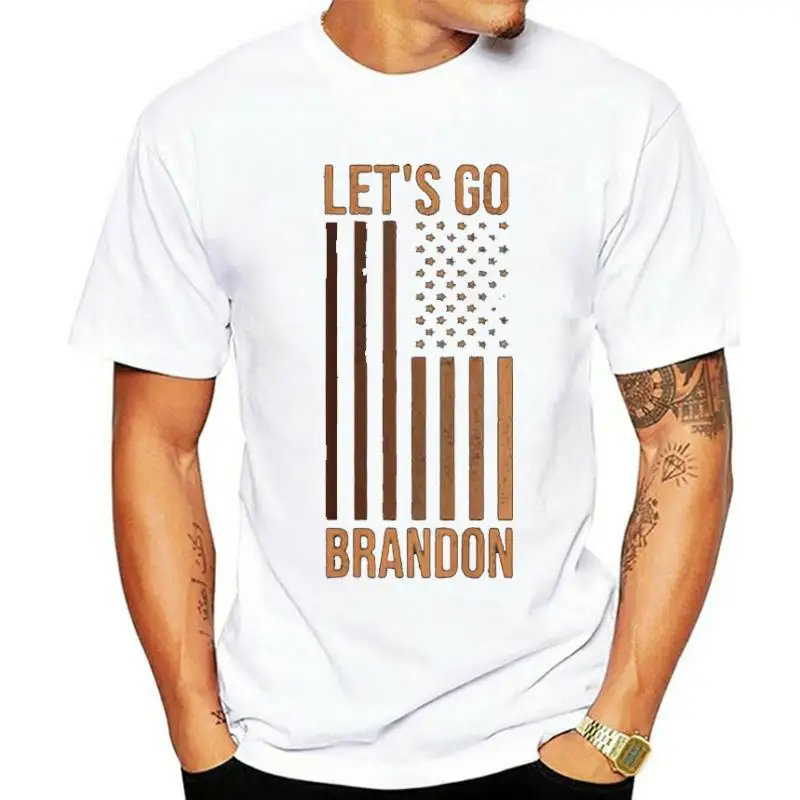 

Футболка с американским флагом Let's Go, Брандон-Biden, консервативная, антилибрирующая, индивидуальная продукция