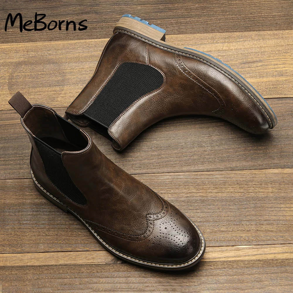 

Ankle boots for men 2022 Fashion design Men Chelsea boots Wootten Brand men's high boots shoes for men