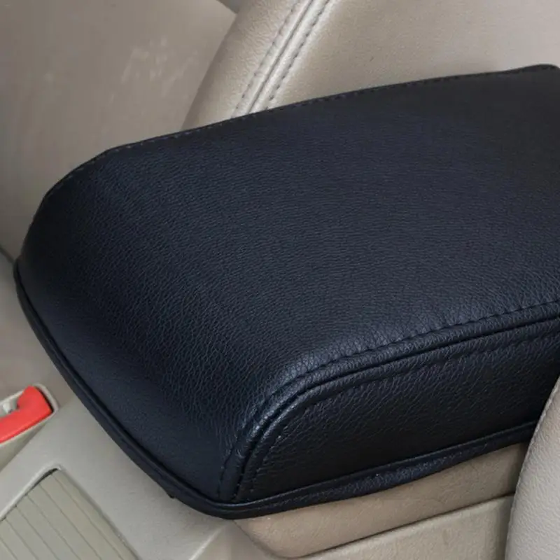 

Professional Car Black Central Armrest Box Protection Leather Case For 20152018 Protective Case Car Accessories