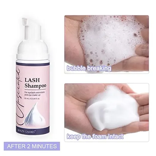 Набор шампуней для наращивания ресниц 60 мл очистка подтяжки клей пенный насос