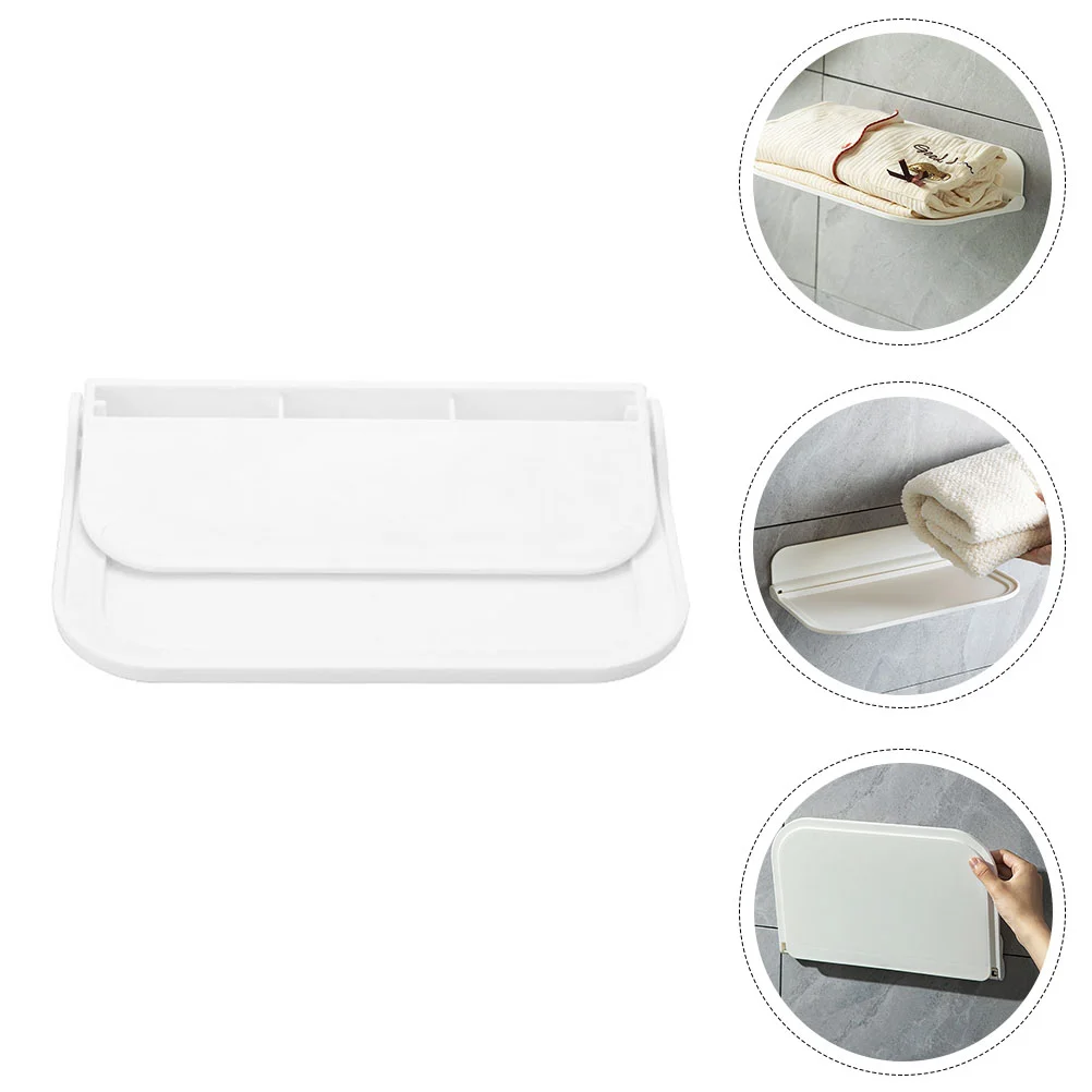 

Shelf Floating Wall Shelves Hanging Rack Storage Bathroom Towel Acrylic Wood Board Mounted Rusticcorner Folding Holder Display