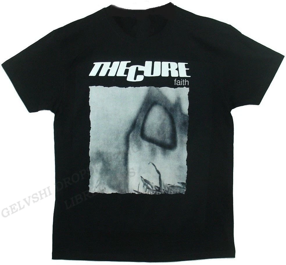

Футболка The Cure для мужчин и женщин, модные футболки, хлопковая футболка, женские летние топы, детские топы в стиле хип-хоп, футболки, черная св...
