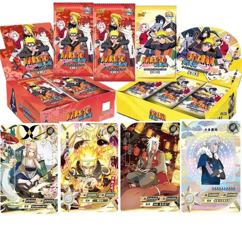 

Лидер продаж, аниме-фигурки narutoe Edition, карты героев удзумаки, Учиха, Саске, коллекция персонажей, Бронзирующая заслонка, флэш-карты, подарки д...