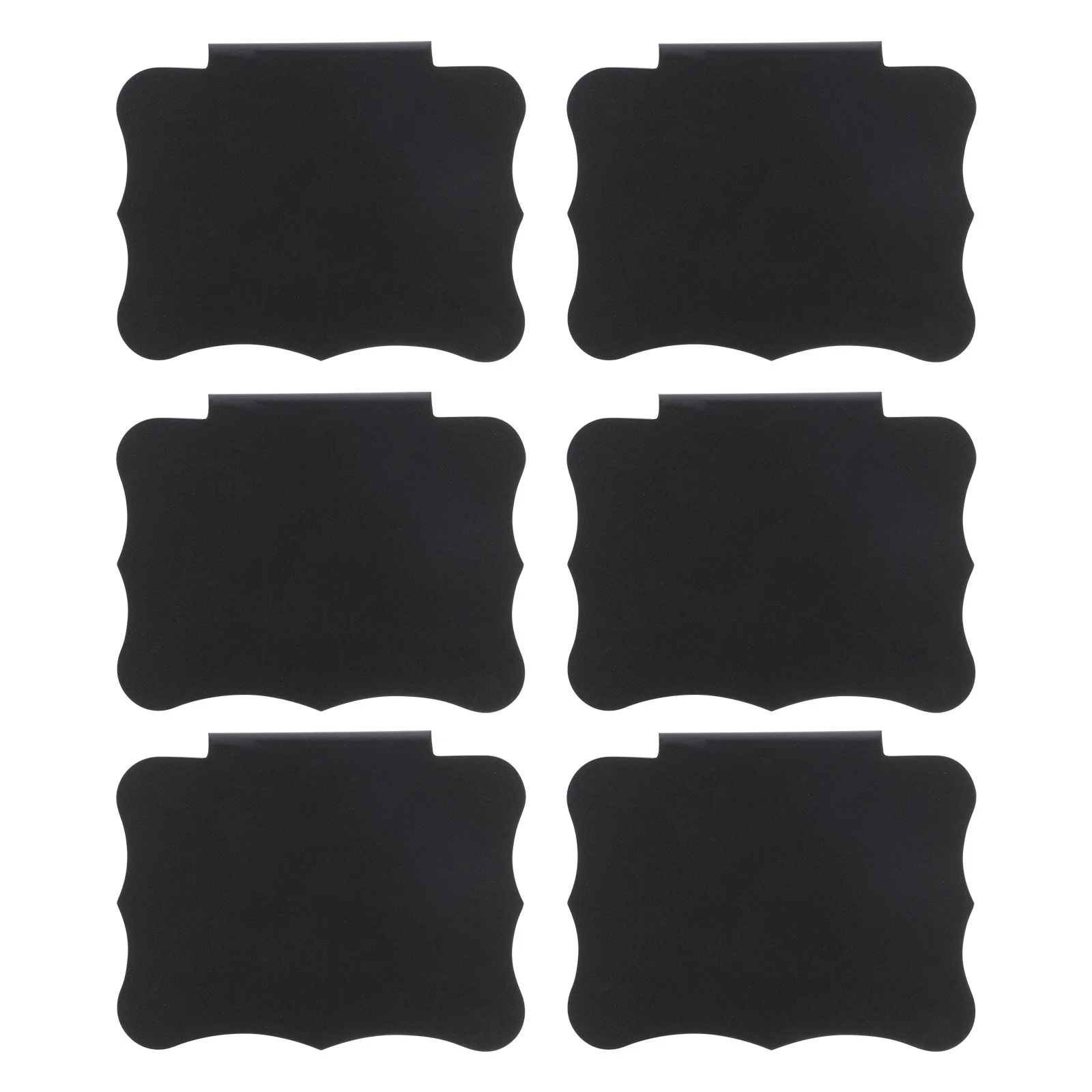 

10 Pcs Nameplate Plastic Label Holder Black Basket Clip Rack Storage Bins Labels