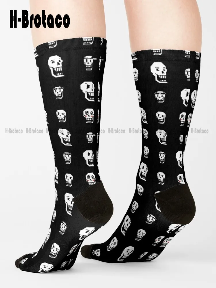 

Nyeh Heh Heh! Skull Socks Graphic Socks Custom Gift Harajuku Street Skateboard Socks Teen Youth Socks 360° Digital Print Casual