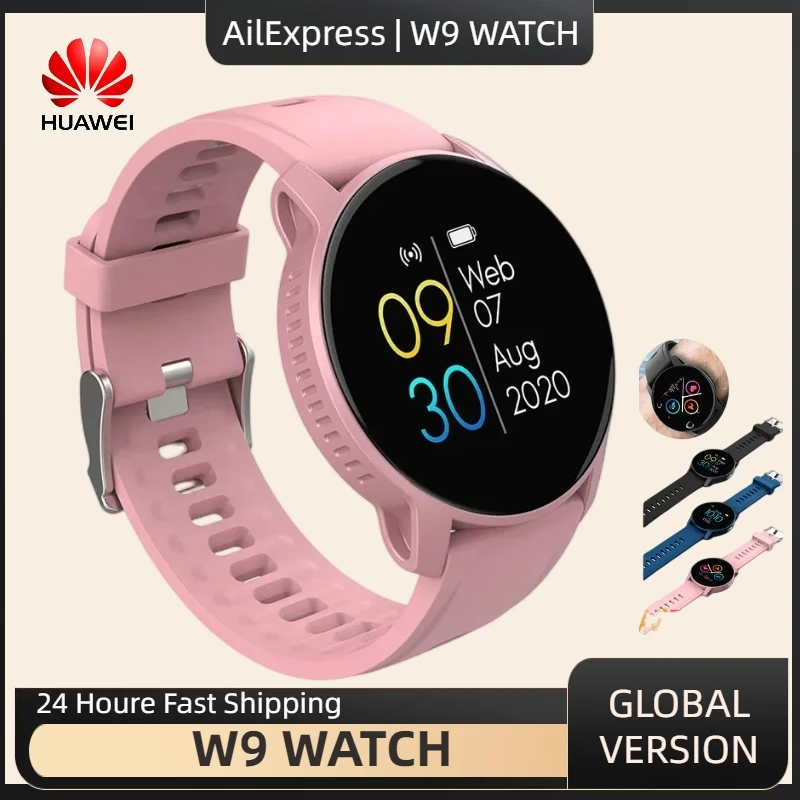 

Смарт-часы Huawei W9 Reloj Hombr IP67, водонепроницаемый фитнес-трекер с пульсометром, мужские и женские спортивные Смарт-часы с браслетом 2023