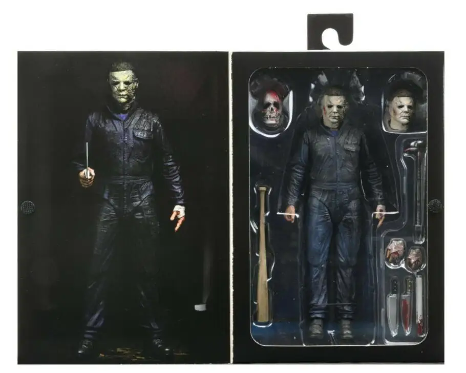 Продажа NECA Хэллоуин 2 Ultimate Майкл Майерз Экшн фигурки шарниры Подвижные модели игрушки 18 см
