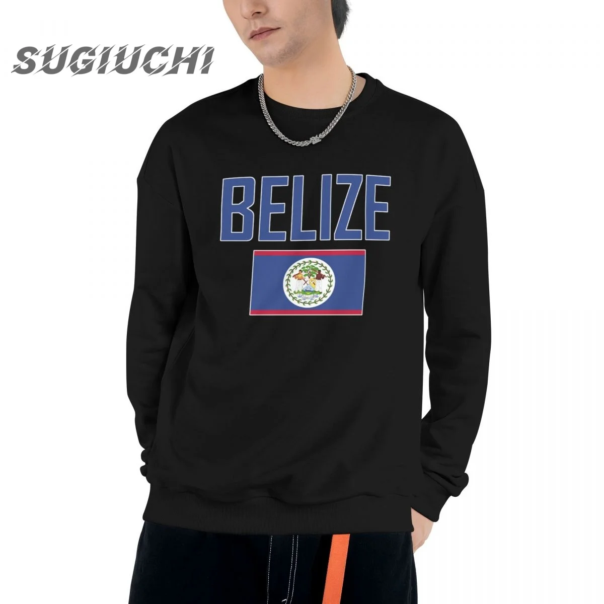 

Cotton 6XL BELIZE Country Flag With Letter Men Unisex Hoodie O Neck Sweatshirt Women Hip Hop Streetwear Tracksuit Clothing