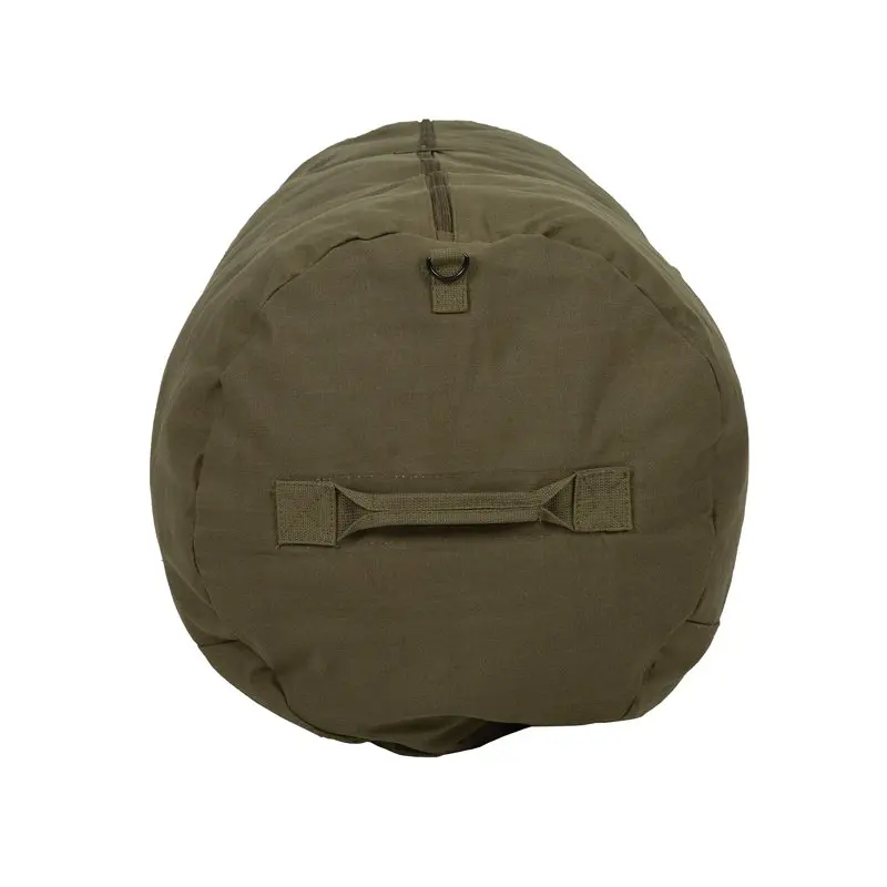 Stansport Zippered Canvas Deluxe Duffel Bag - O.D. Green