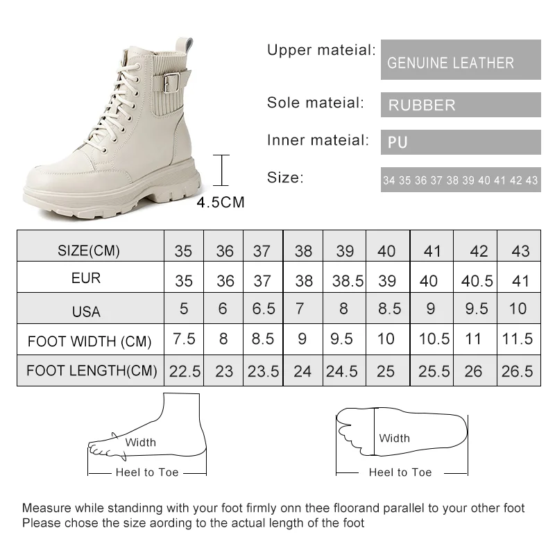 AIYUQI Women Ankle Boots 2023 Autumn New Genuine Leather Women Short Boots Platform British Style Non-slip Women Spring Boots