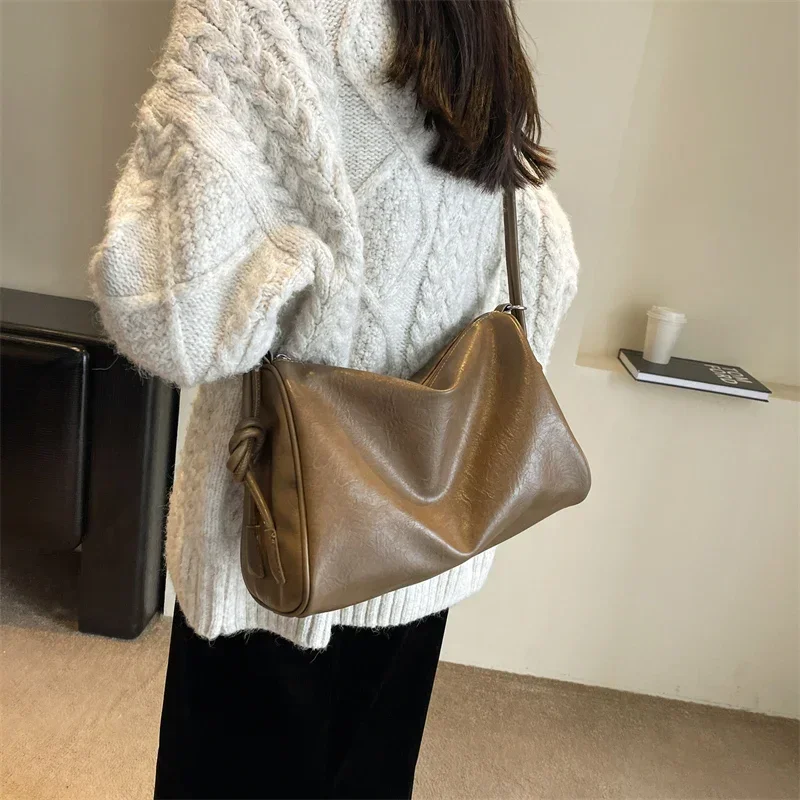 Женская сумка-Кроссбоди из ПУ кожи с карманом на молнии