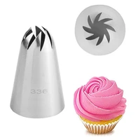 bcmjhwt 1pcs russian pastry nozzles for cream icing piping nozzles cake decoration tips leaf tulip rose tips confectionery 336