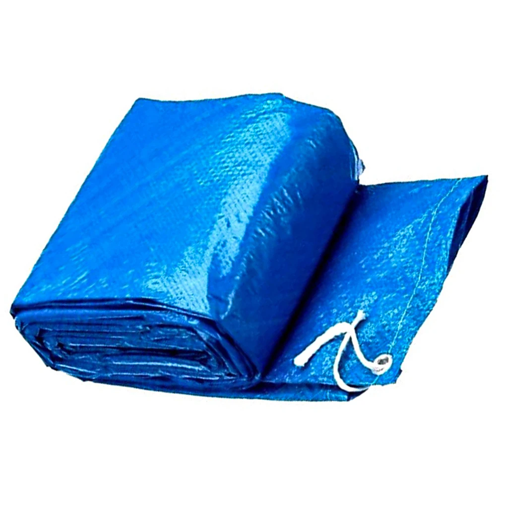 

Swimming Pool Cover Rectangle Ground Pool Protector PVC Waterproof Dust-proof Rain Cloth, 221x150cm