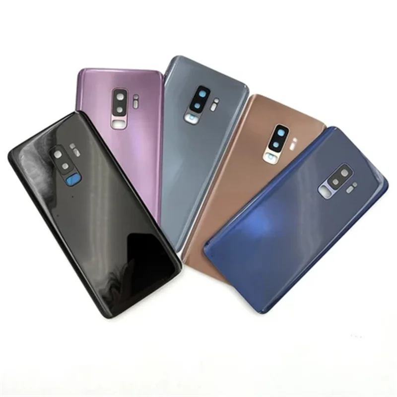 Фото Задняя стеклянная крышка/корпус для Samsung Galaxy S9 G960 S9+ Plus G965 с заменой линзы камеры №1