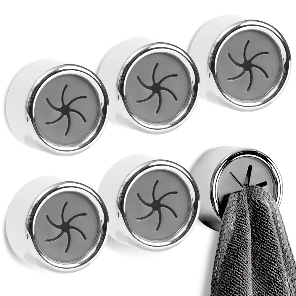 Самоклеящийся крючок для полотенец Премиум-хромированная отделка Простая