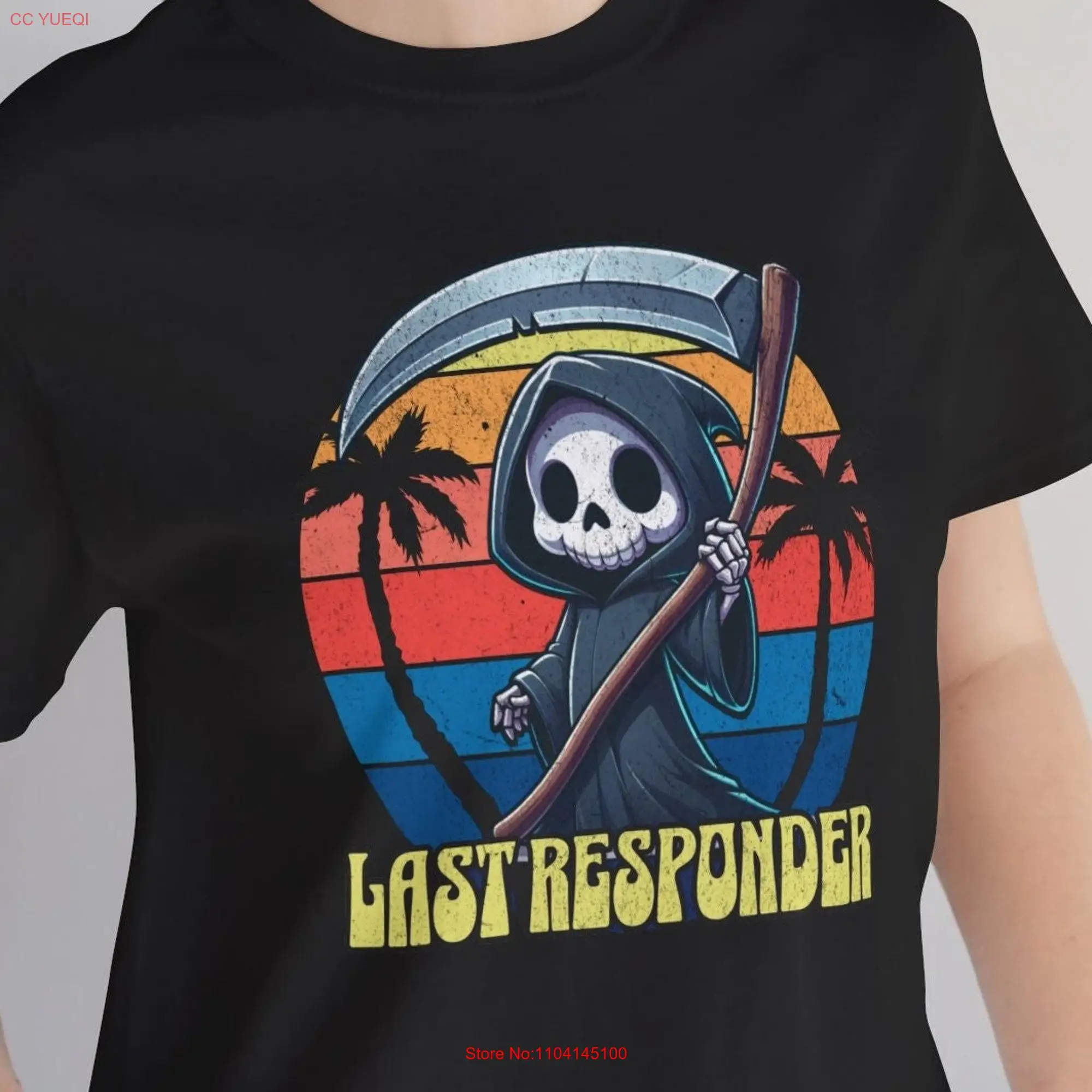 Мрачный Жнец футболка винтажный мультяшный доктор страшный милый готический