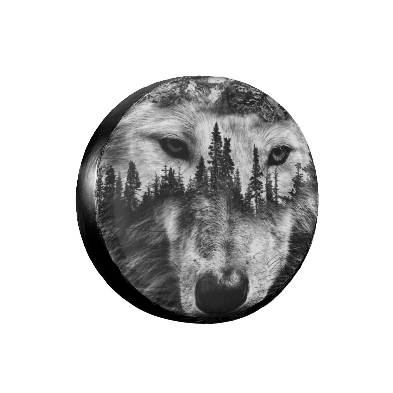 

Чехол для автомобильных запасных шин Wolf, водонепроницаемый кожаный чехол для запасных шин для кемпинга и отдыха на природе