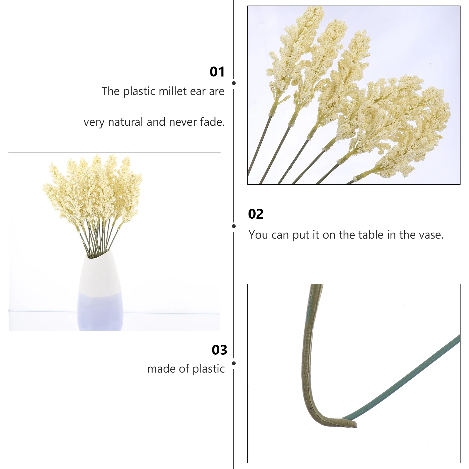 Искусственные кукурузные уши искусственные цветы сухие декоративные стебли