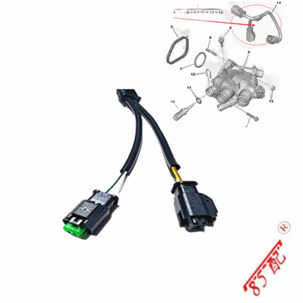 

Thermostat Harness 9804315380 For Peugeot 207 308 3008 4008 For Citroen C3 C4 C5 Mini DS3 Water Temperature Line