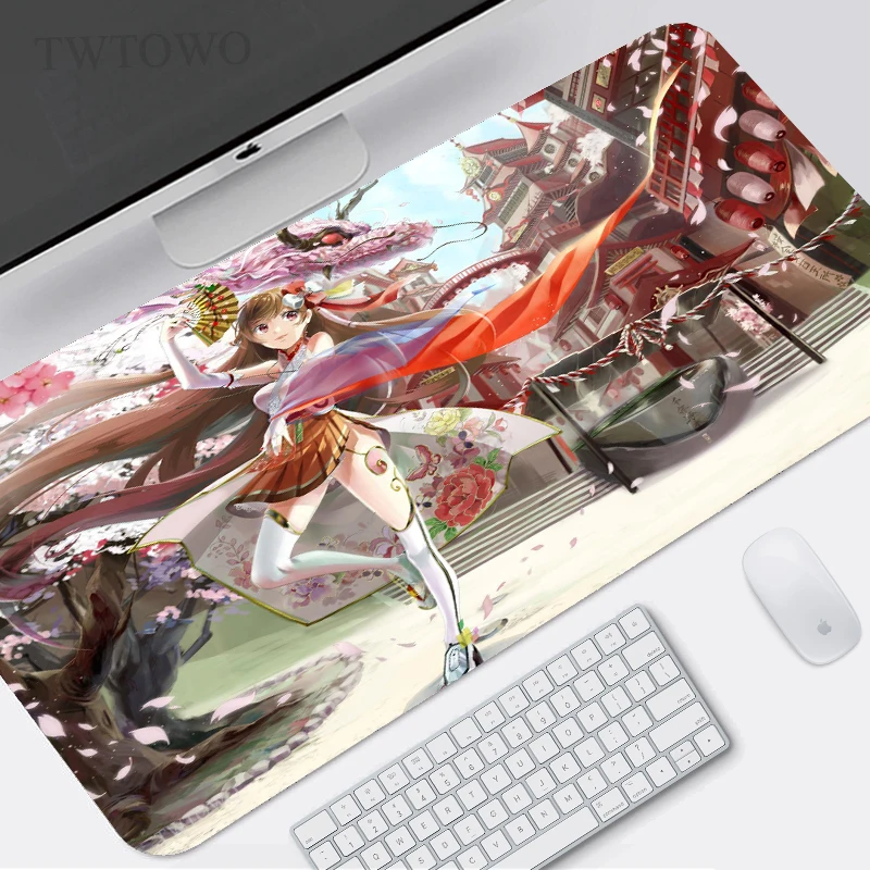 

Honkai Impact Mouse Pad Gamer XL Large Home New HD Mousepad XXL MousePads Soft Carpet Office Anti Slip Computer Mouse Mat