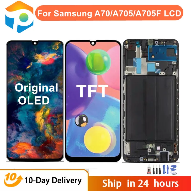 AAA OLED Display For Samsung Galaxy A70 LCD A705F Touch Screen Digitizer For Samsung A705 SM-A705FN Display Replacement Part enlarge