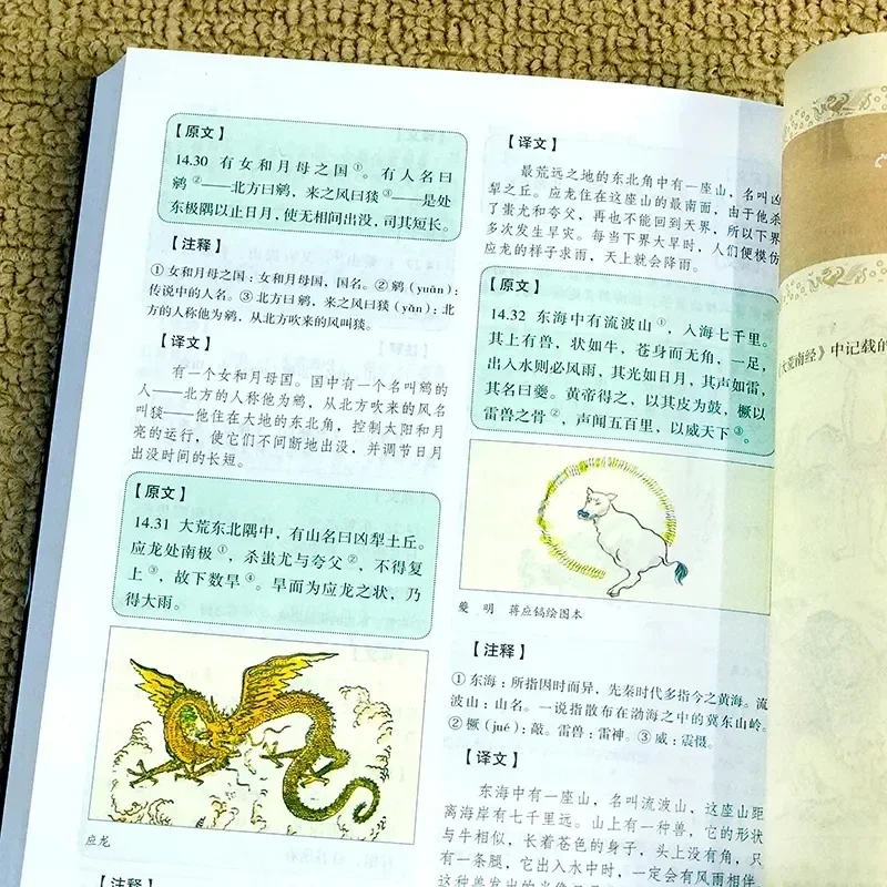 Сказочная сказка Шанхай Цзин старинная китайская мифология рассказания цветная