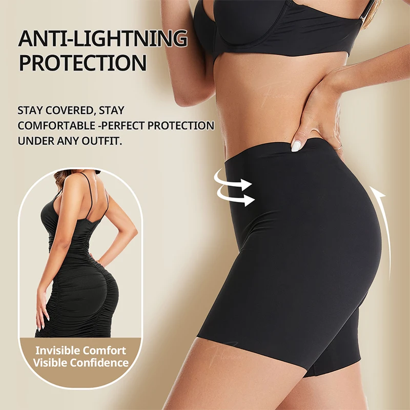 Flarixa защитные шорты с высокой талией трусики под юбкой боксеры для женщин защитой