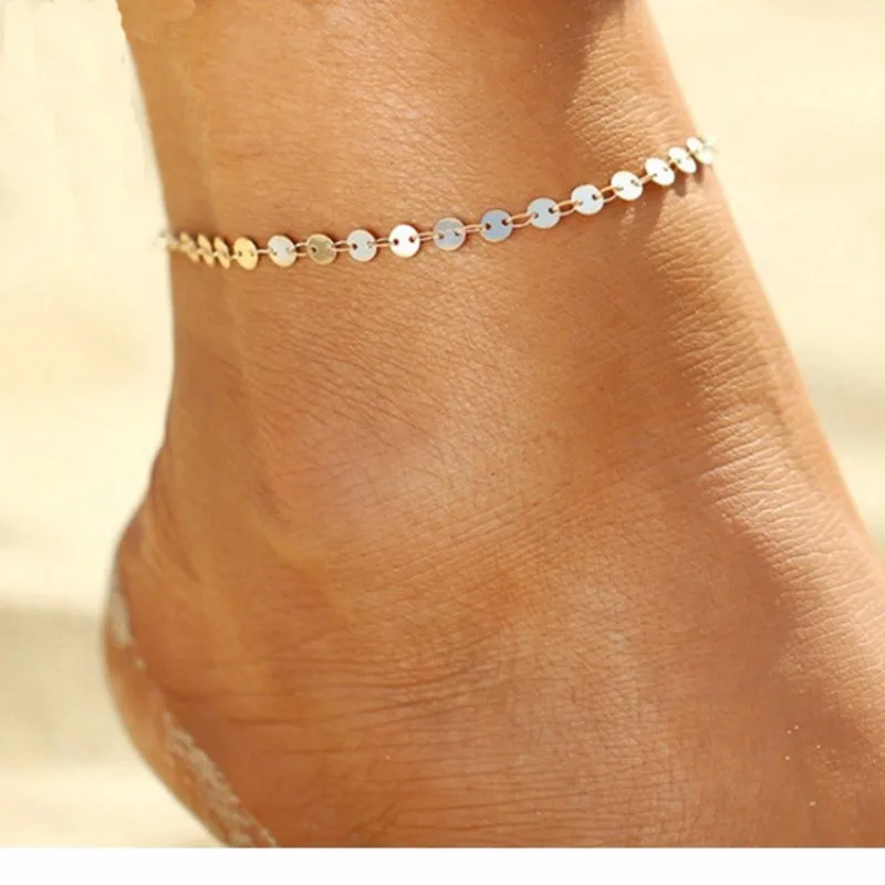 

Summer Fashion Anklet Women Barefoot Crochet Sandals Foot Jewelry Beads Ankle Bracelet Women's Leg Chain