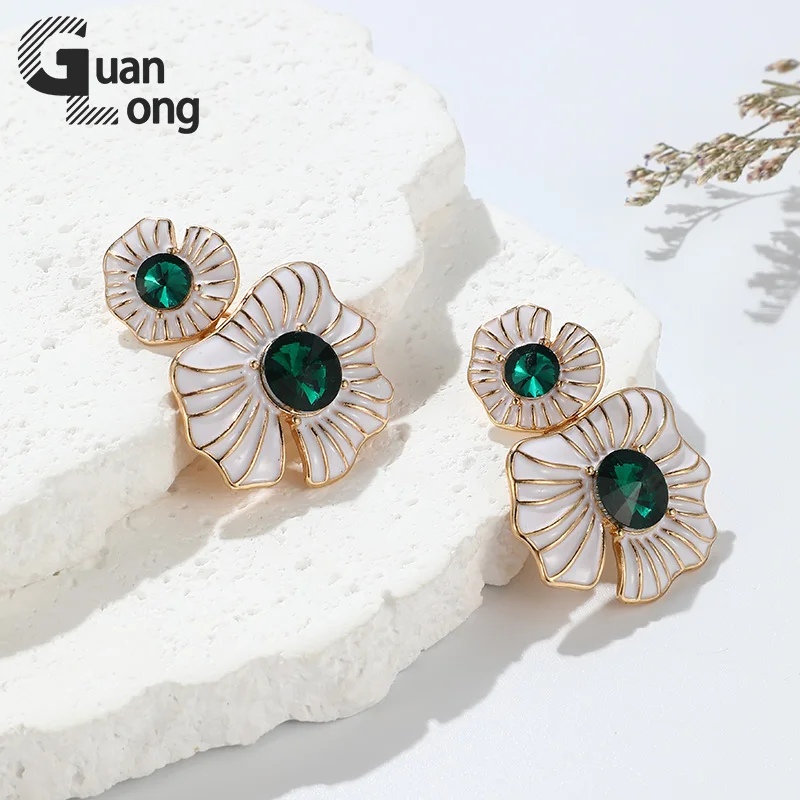 Винтажные Ретро серьги-подвески GuanLong для женщин свадебные из нержавеющей стали