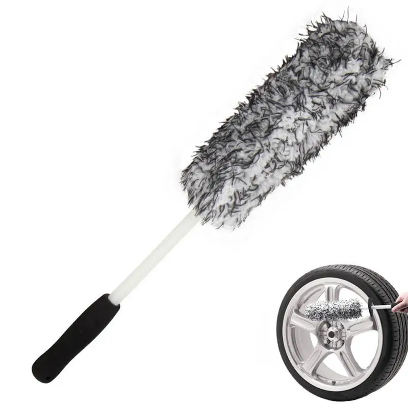

Wheel Brush Soft Microfiber Automotive Wheel Brush Car Detailing Brushes For Wheel/Tire/Rim Soft Hair Wheel Cleaning Brush Wheel
