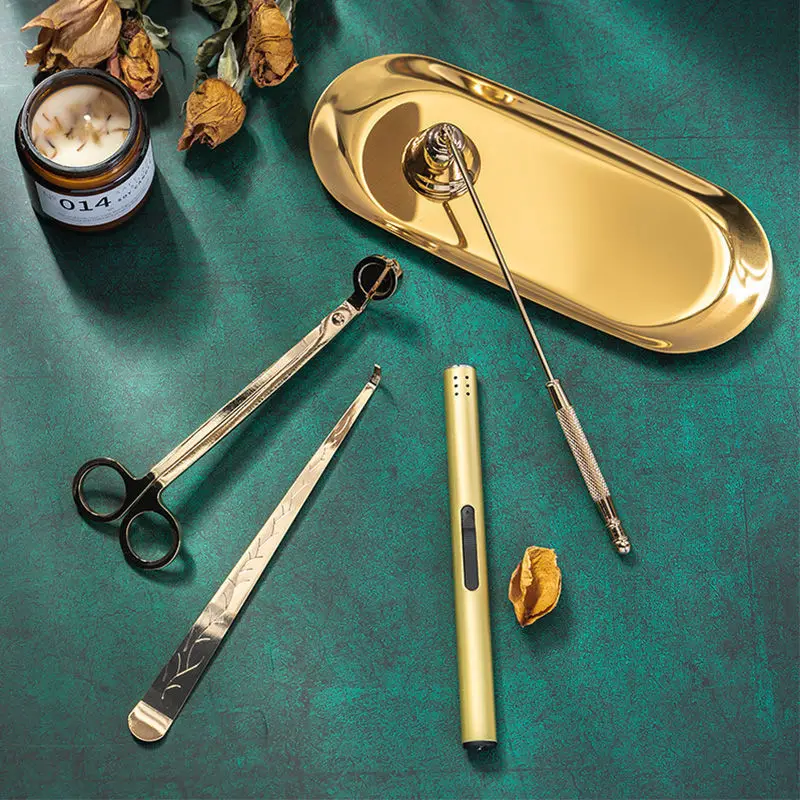 

Инструмент для ароматерапии, набор инструментов для свечей, лампа-огнетушитель, крышка для свечи, зажигалка, аксессуары из трех частей