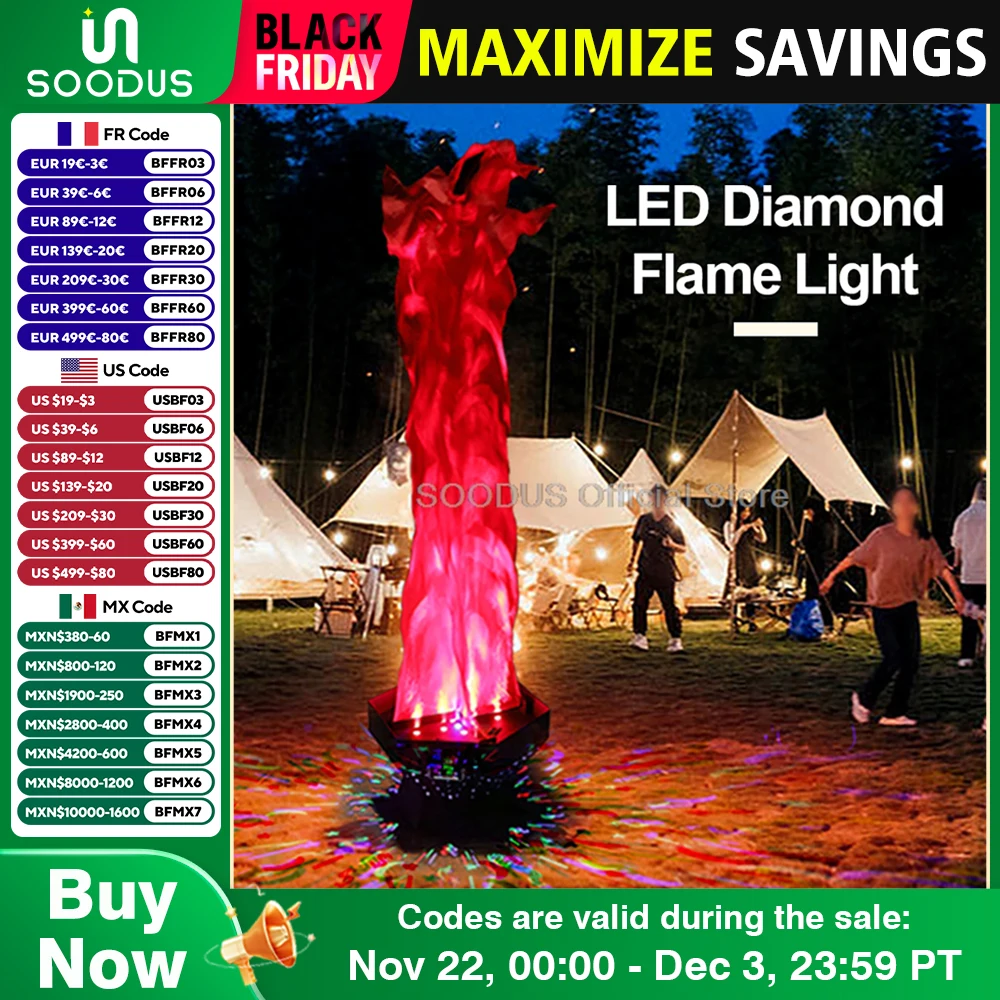 3D светодиодный светильник с искусственным пламенем