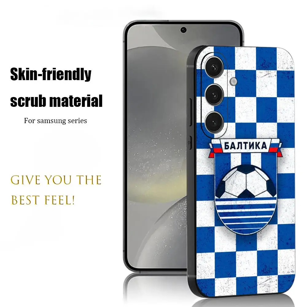 Фото Чехол для телефона FC Baltika Kaliningrad Team для Samsung Galaxy S26 S25 S24 S23 S22 S21 Plus Ultra Note20, мягкий черный №1