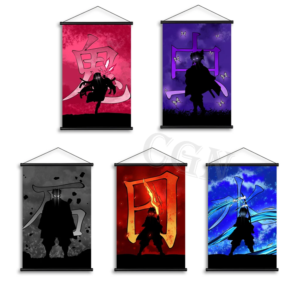 

Classic Anime Poster HD Canvas Demon Slayer Kochou Shinobu Print Painting Hanging Scrolls Art Wall Picture Home Decor Background
