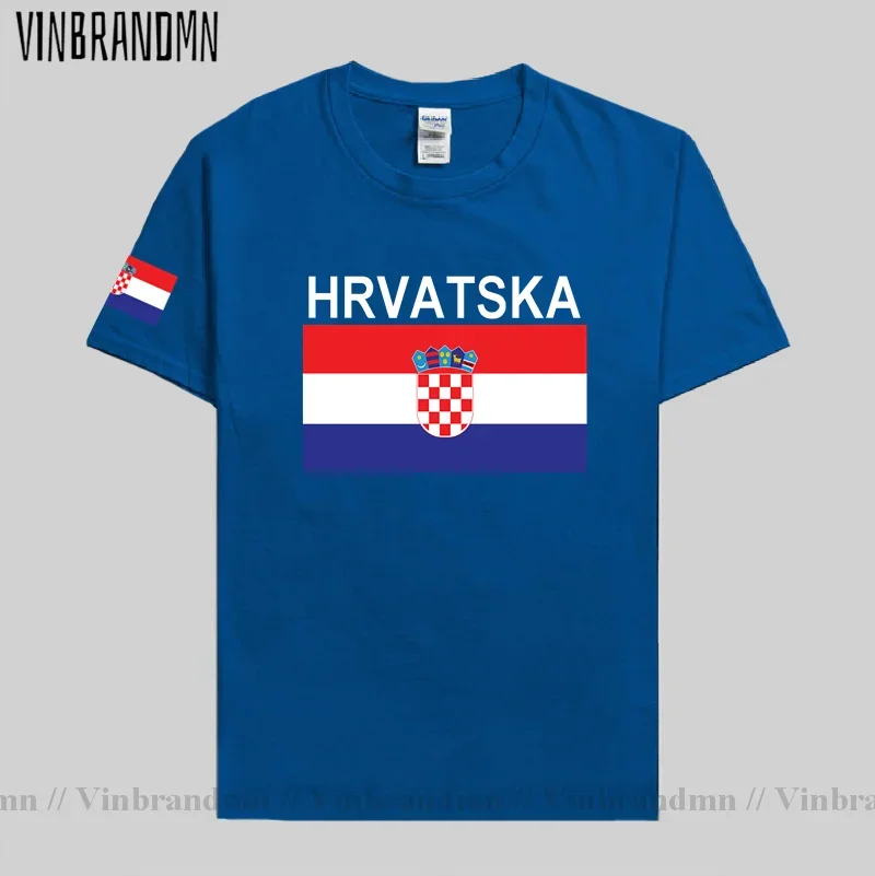 Мужская футболка Croatia Hrvatska Croatian модные трикотажные изделия национальной команды