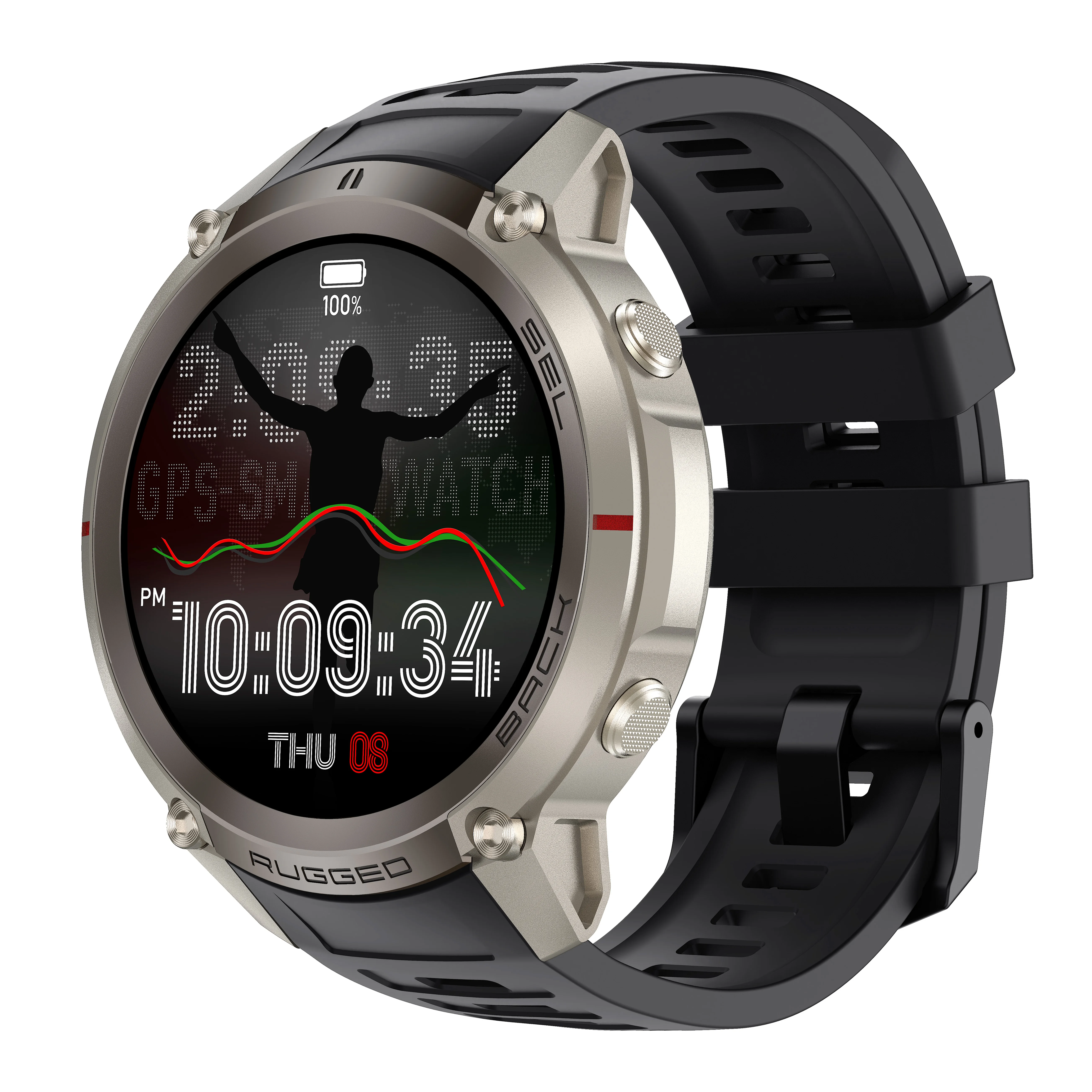 Фото Умные часы 2026 DM59 с офлайн-картой, встроенным GPS, 1,43-дюймовым AMOLED-экраном, водонепроницаемостью 5ATM, компасом, спортивные смарт-часы для мужчин. №3