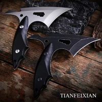 outdoor mini tactical tomahawk machete axe military hunting knife camping survival self defense edc tool hatchet with sheath