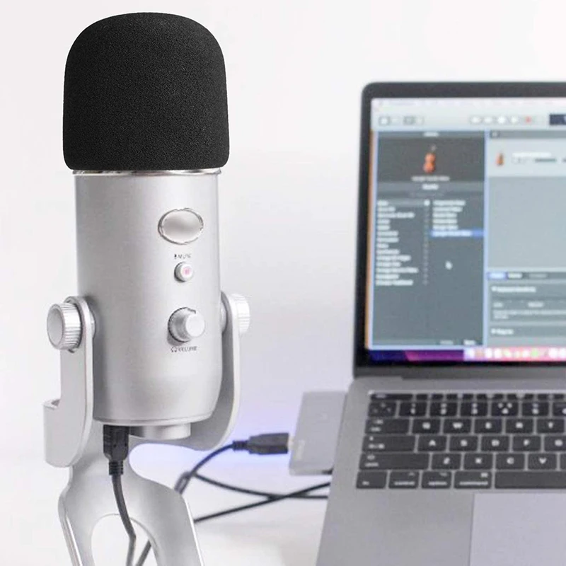 Пушистое ветровое стекло стекло-для Blue Yeti синий USB-микрофон Pro выдвижной фильтр