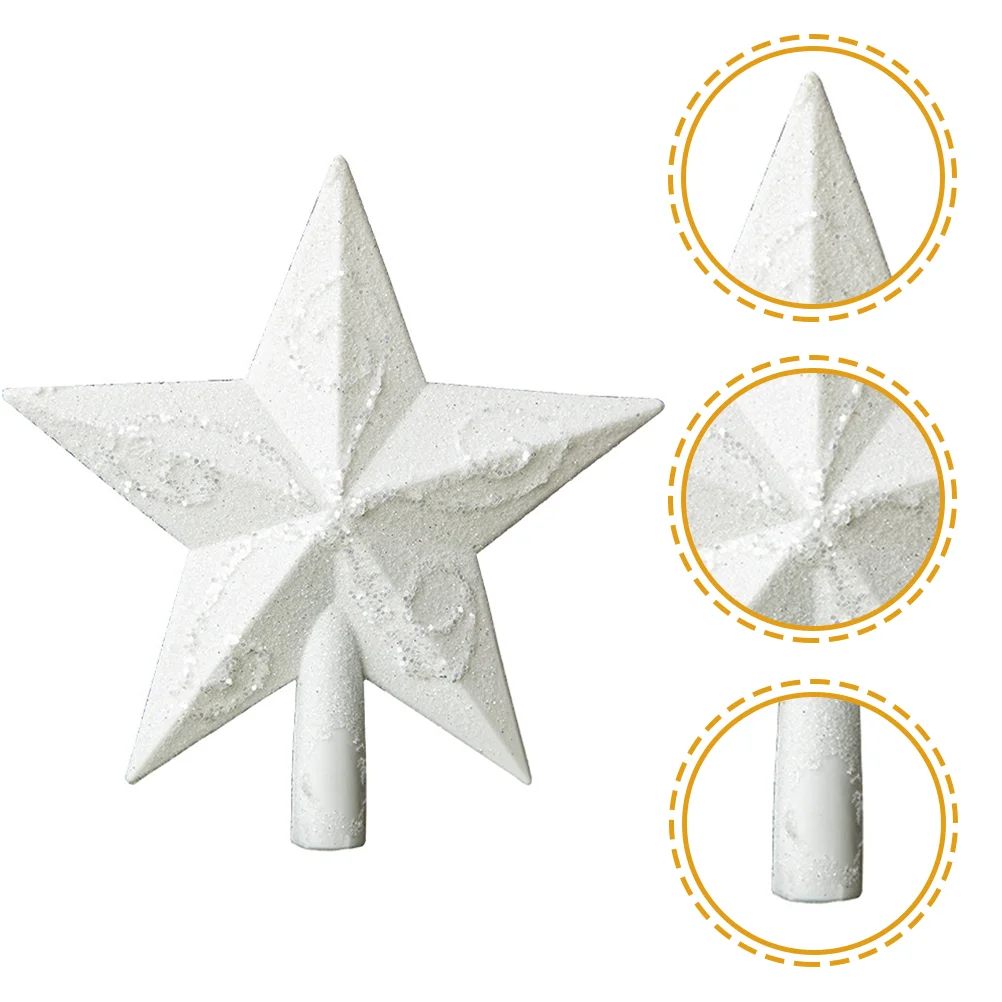 

Christmas Tree Top Star Retro Decor Topper Ornament Festival Decoration Plastic Decorations