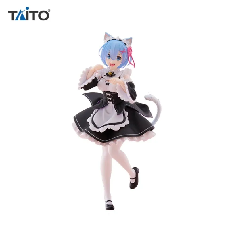 Фото В наличии оригинальная аниме-фигурка TAITO Re: Zero Kara Hajimeru Isekai Seikatsu Rem, Kawaii, модель из ПВХ, коллекционная настольная милая фигурка №5