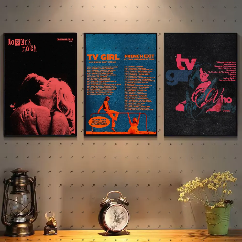 Плакат ТВ Девушка Who Really CaresFrench Exit Lovers Rock Poster HD art липкая стена водонепроницаемый