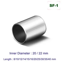 bearing 12510pcs sf 1 oilless bushing self lubricating composite bearings oil bearing copper sleeve inner diameter 20mm 22mm