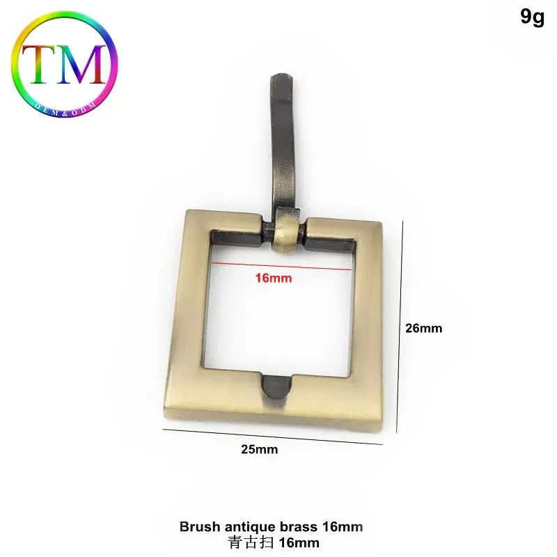 10-50Pcs High Quality Turn Buckle Flat Square Metal Pin Buckles Strap Webbing Adjustable Buckles Purse Bag Belt Accessories