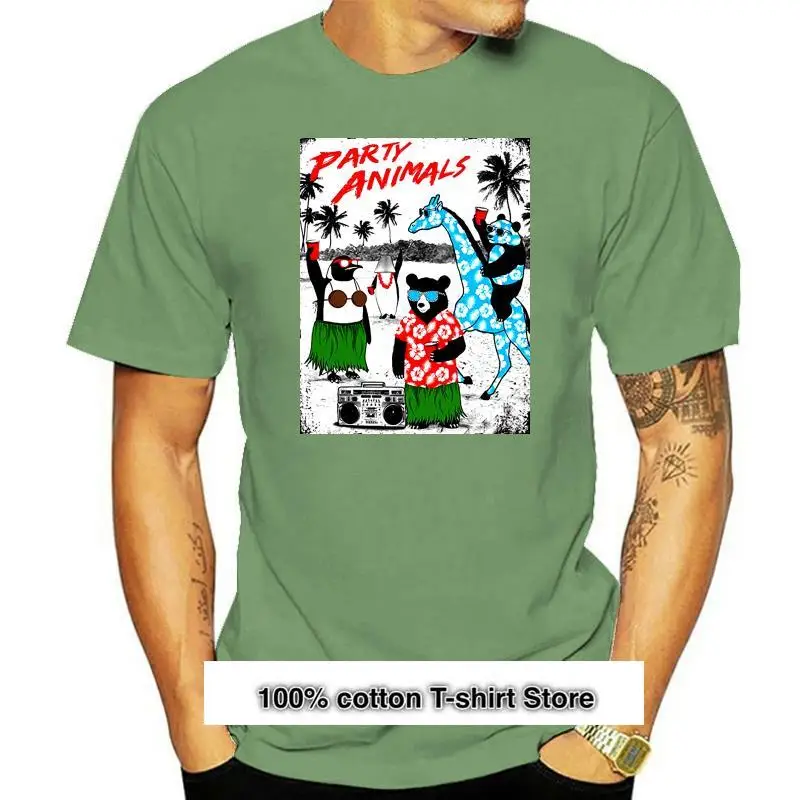 

Camiseta de manga corta para hombre, camisa con estampado de animales para fiesta de la sociedad Riot, verano, 032934