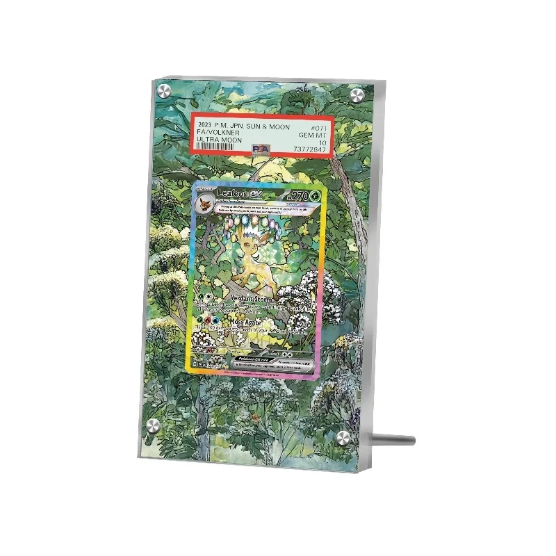 Карты с покемонами, дисплей PTCG Leafeon ex, коллекция аниме, игровая коллекция, расширяющиеся художественные подарки, акриловый защитный чехол, брелок, игрушки (art.: 3920d2bbf478d) - 3920d2bbf478d