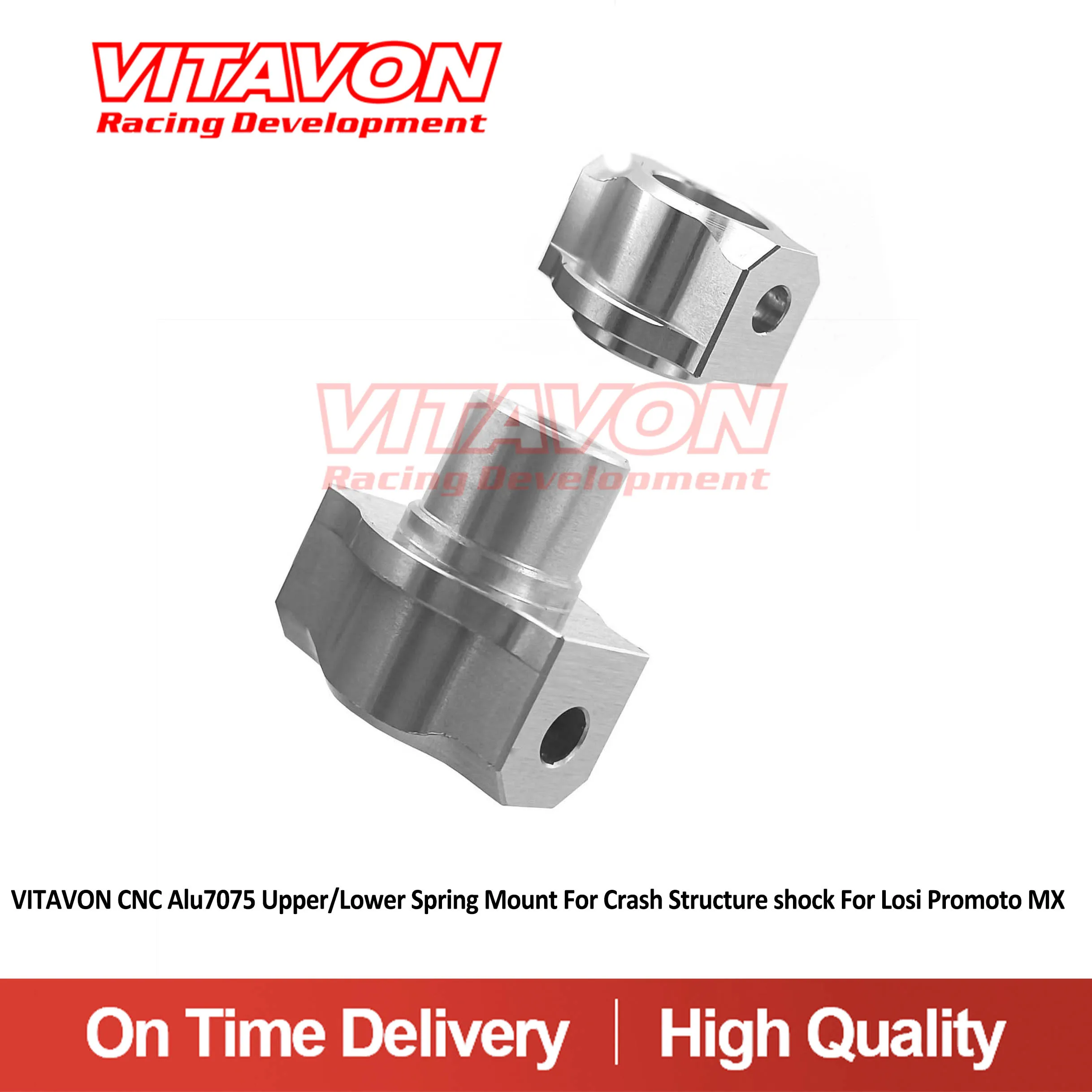 Фото VITAVON CNC Alu7075 Верхнее/нижнее пружинное крепление для амортизатора аварийной структуры для Losi Promoto MX LOS261009 №1
