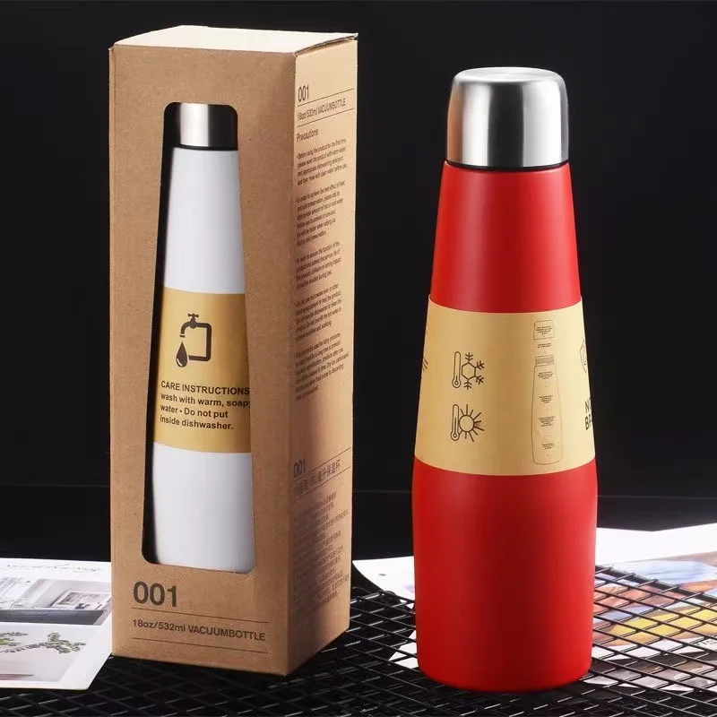 Mug With Box Colorful Vacuum Flask Coffee Cup Sports Bottle